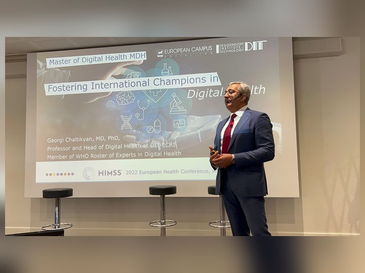 Prof. Georgi Chaltikyan at HIMSS Europe