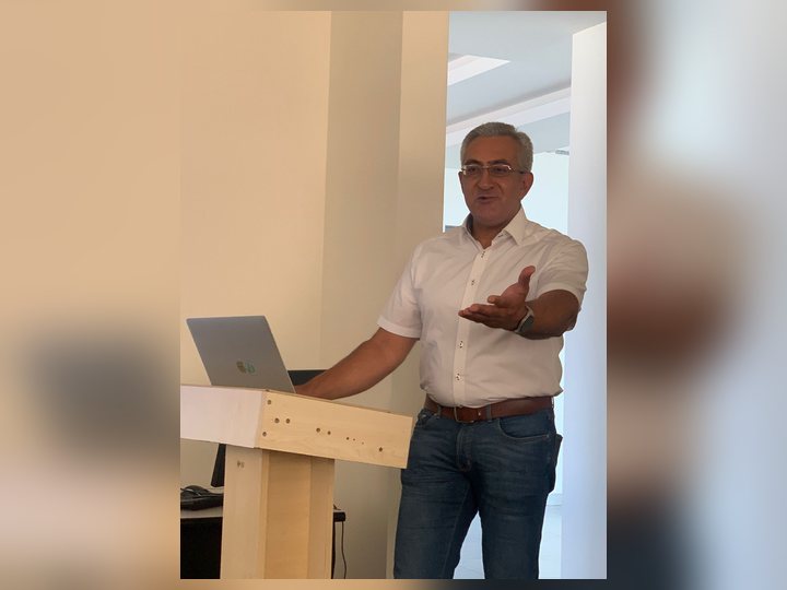 Prof. Georgi Chaltikyan during professional exchange at Armenian Association of Digital Health