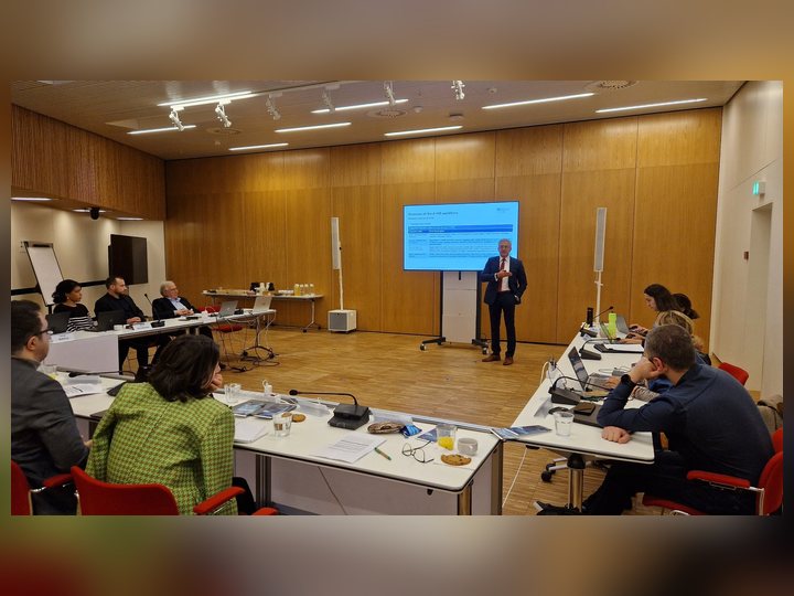 Selected photograph from WHO Digital Health Workshop, showing the event setting and its participants