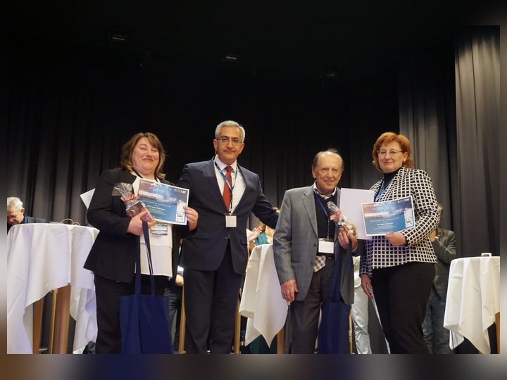 Prof. Georgi Chaltikyan joins award recipients at the closing ceremony