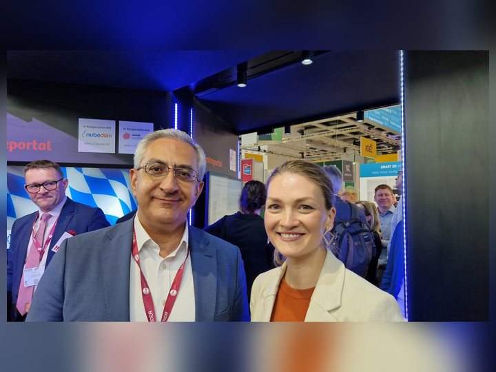 Prof. Georgi Chaltikyan participating with colleagues and attendees during DMEA 2024