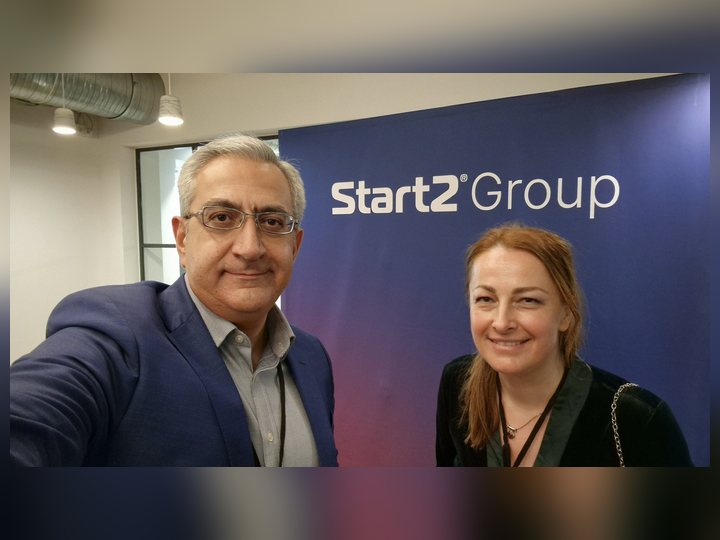 Prof. Georgi Chaltikyan participating with colleagues and attendees during Start2Group Health Innovation Event