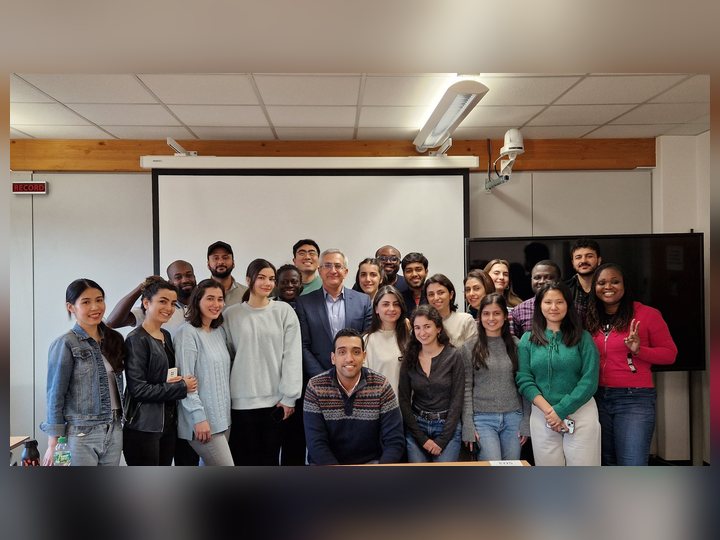 Selected photograph from Master of Digital Health Cohort, showing a professional presentation or discussion