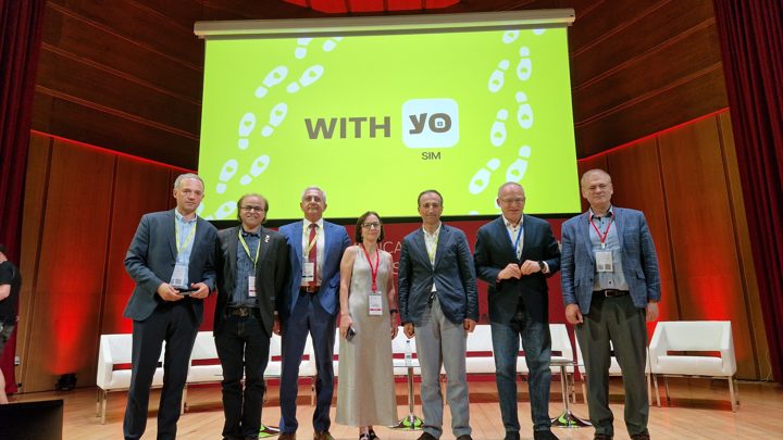 Prof. Georgi Chaltikyan with fellow congress contributors on stage