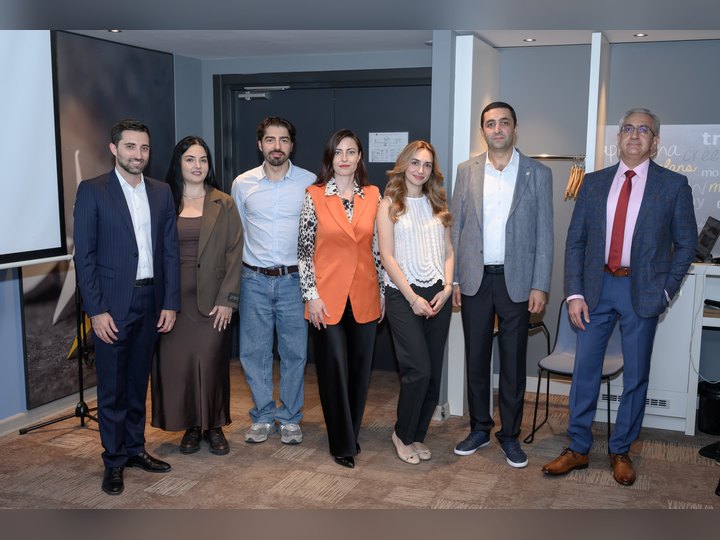 Prof. Georgi Chaltikyan with speakers and contributors at ArmDigiHealth-2026