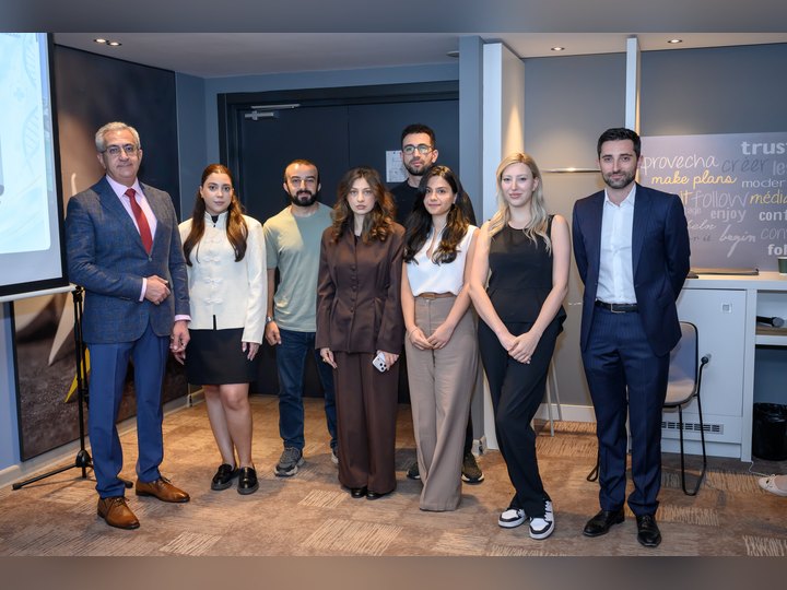 Prof. Georgi Chaltikyan with graduates and programme colleagues