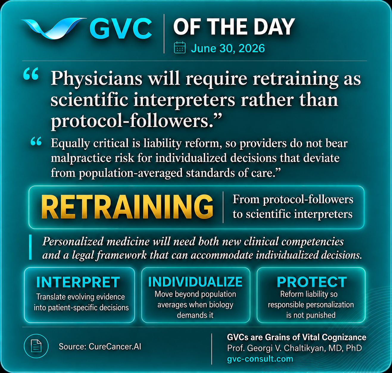 GVC of the Day, June 30, 2026: Retraining