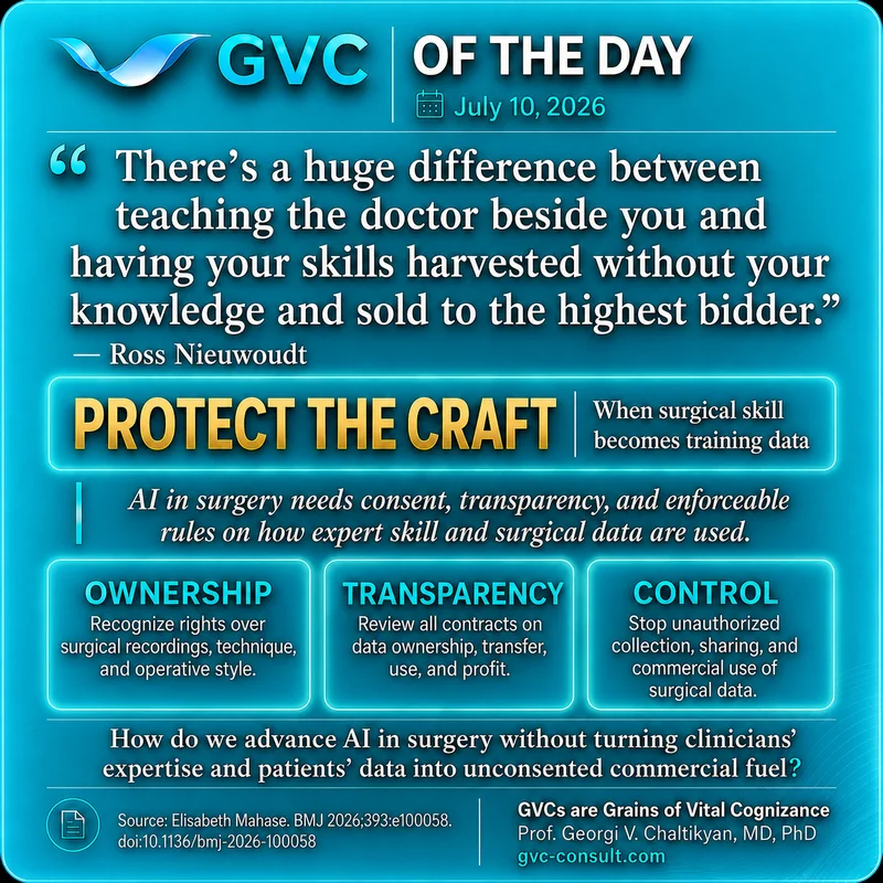 GVC of the Day, July 10, 2026: Protect the Craft