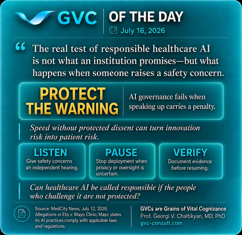GVC of the Day, July 16, 2026: Protect the Warning