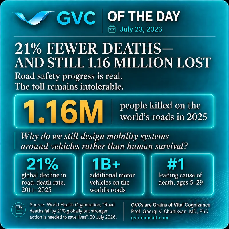 GVC of the Day, July 23, 2026: 21% Fewer Deaths — and Still 1.16 Million Lost