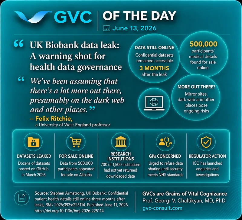 GVC of the Day, June 13, 2026: UK Biobank Data Leak