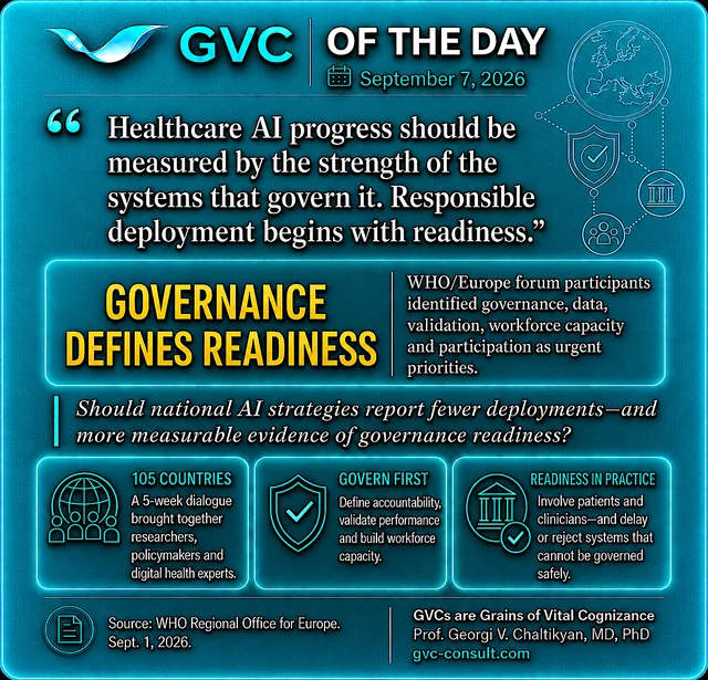 GVC of the Day, September 7, 2026: Governance defines AI readiness.